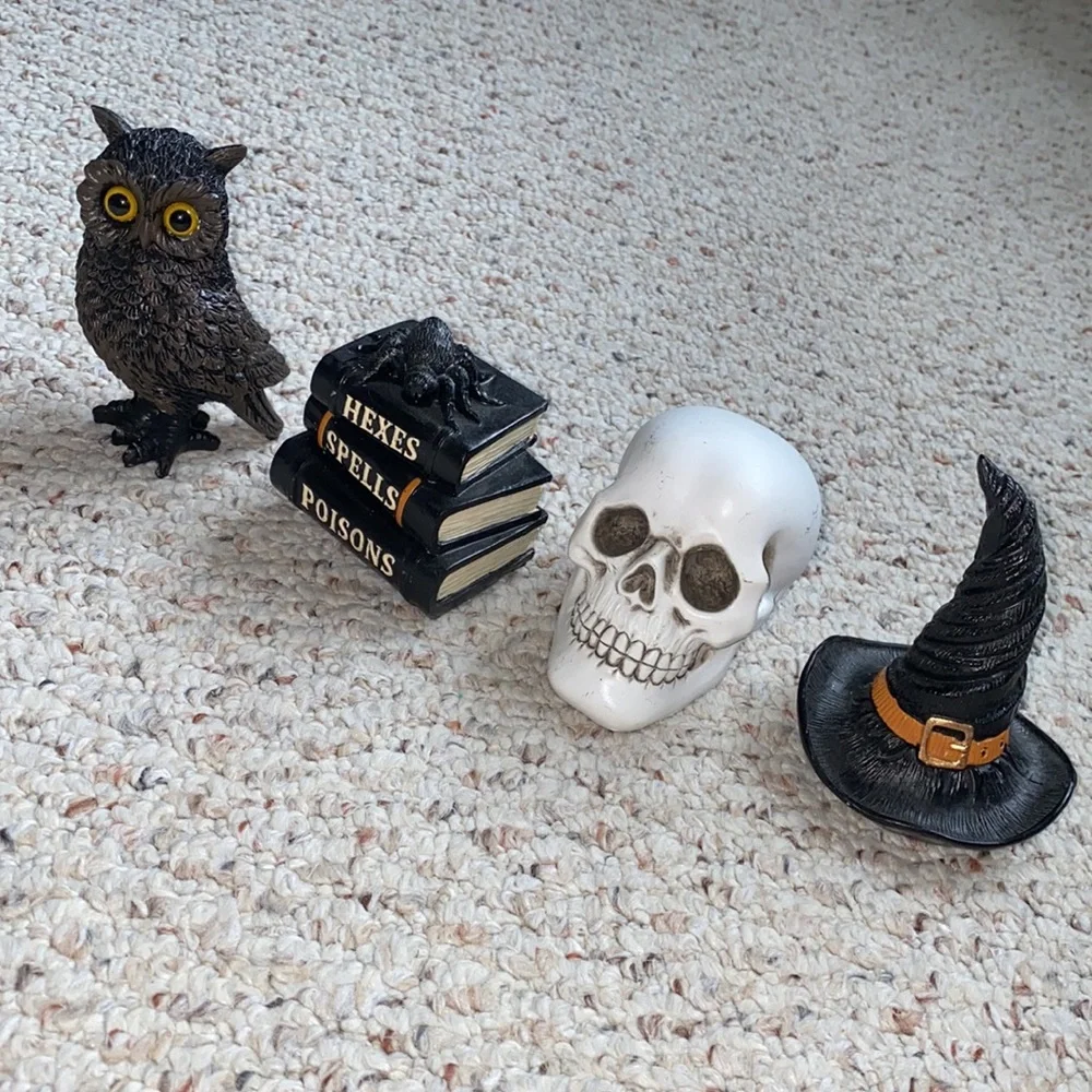 4 target Halloween figurines new rare spooky creepy